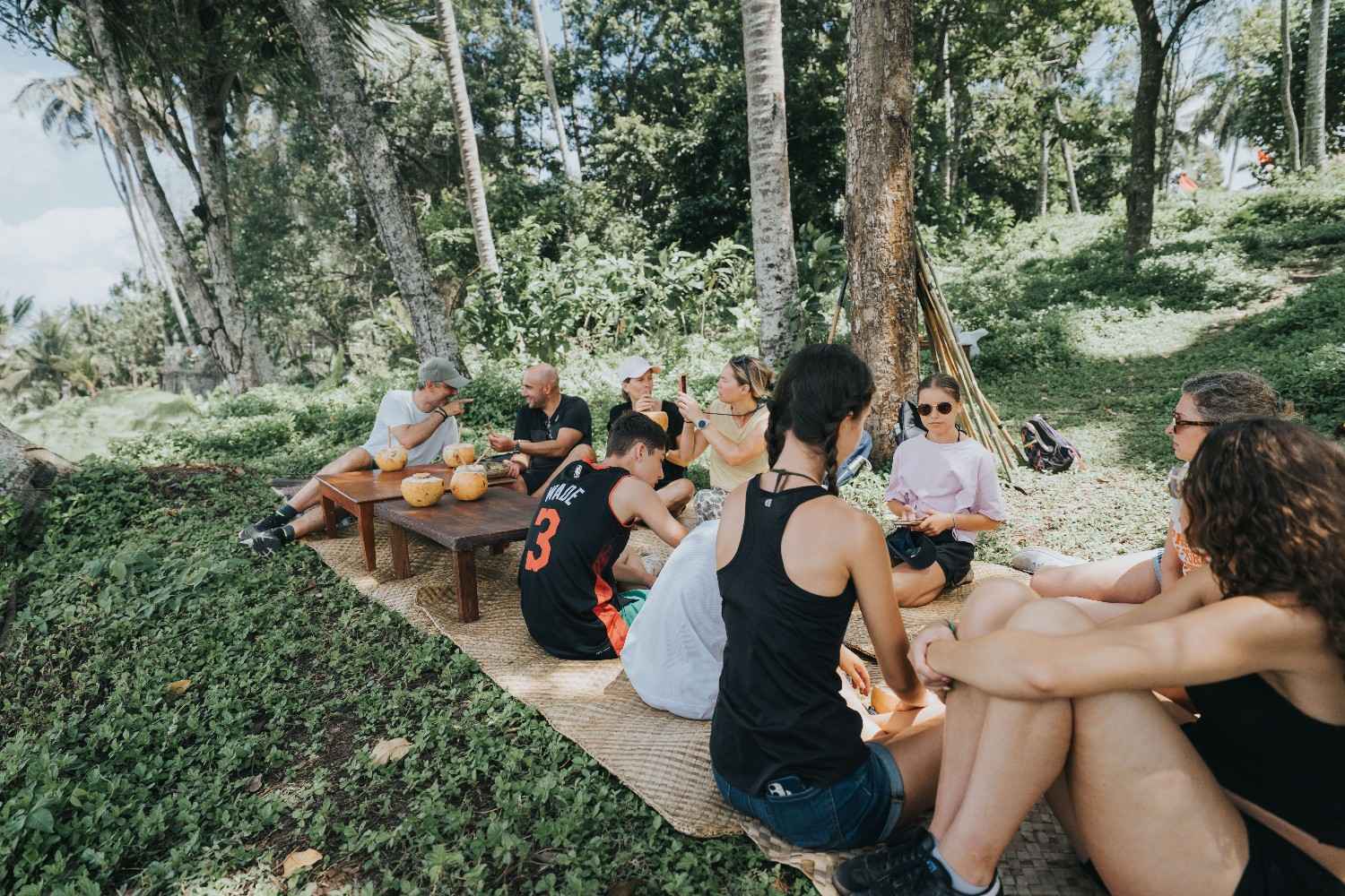 Outdoor Picnic Setup at Kusfarm