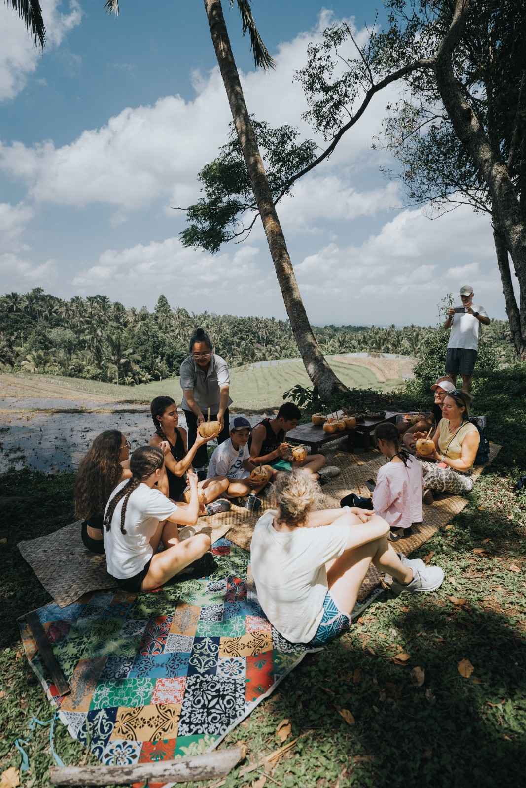 Outdoor Picnic in Nature at Kusfarm Bali